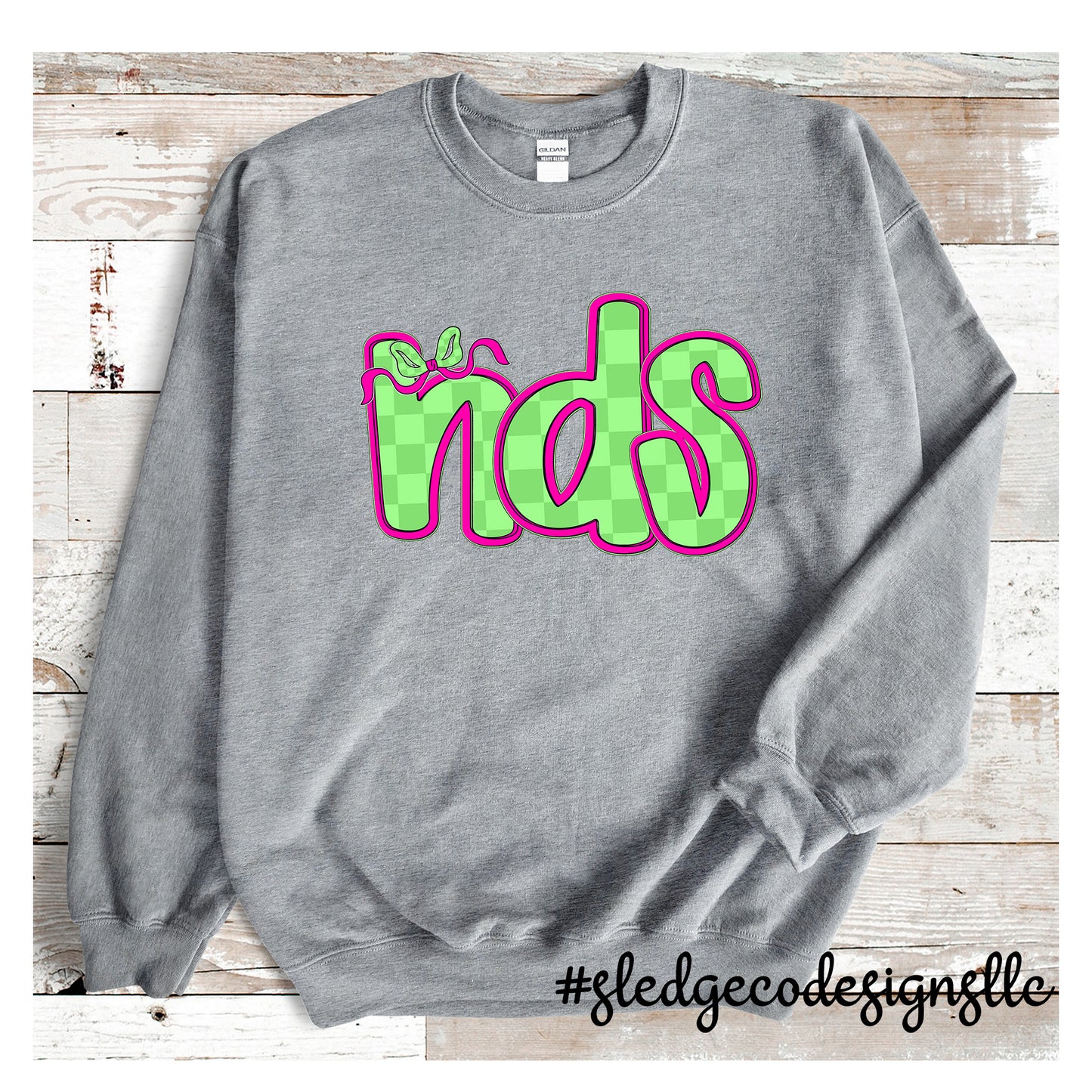 NORTH DELTA | NDS CHECKERED | UNISEX CUSTOM SWEATSHIRT