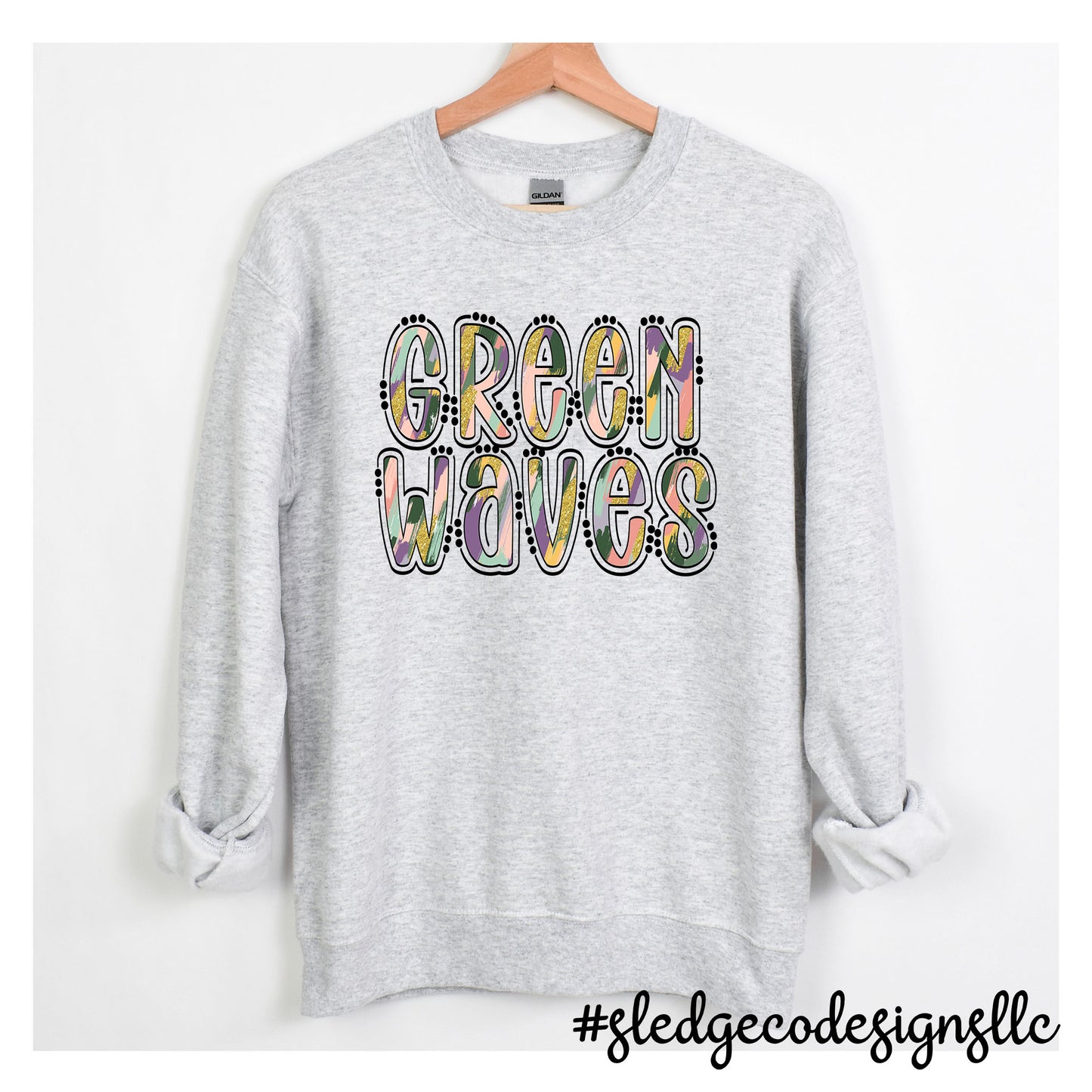 NORTH DELTA | DOODLE PASTEL | UNISEX CUSTOM SWEATSHIRT