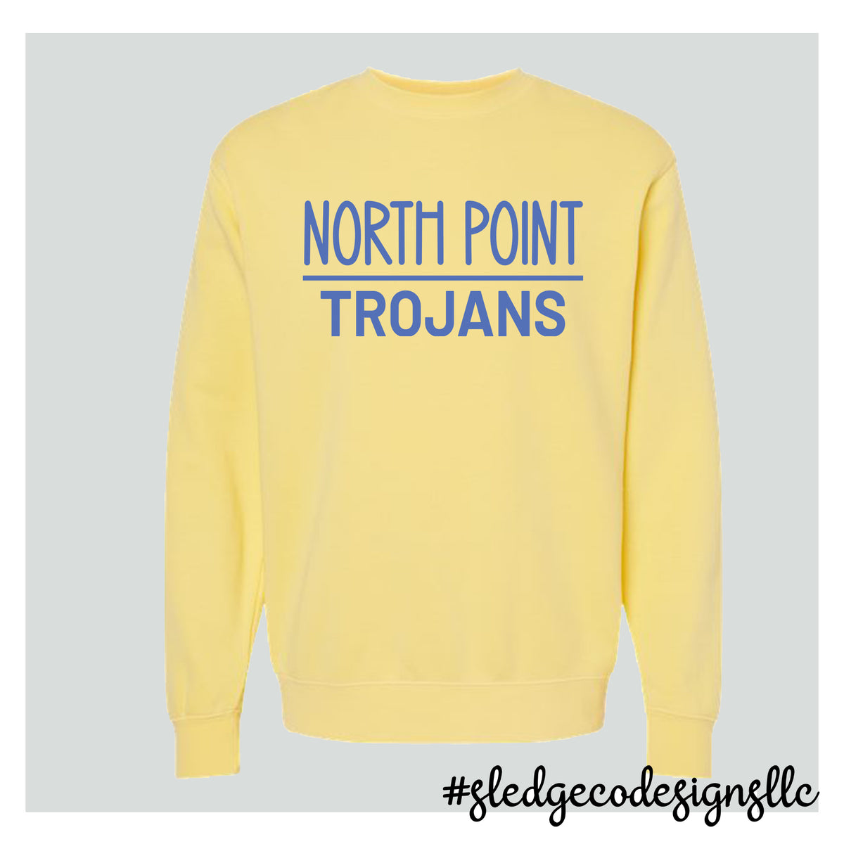NORTHPOINT TROJANS | ITC | Midweight Pigment-Dyed Crewneck Sweatshirt