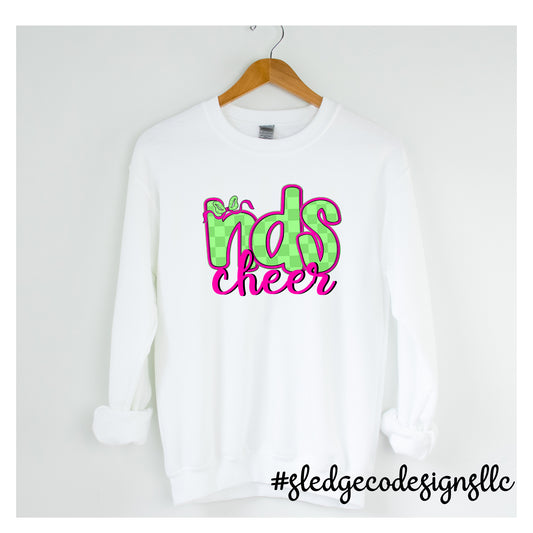 NORTH DELTA CHEER | NDS CHECKERED | UNISEX CUSTOM SWEATSHIRT