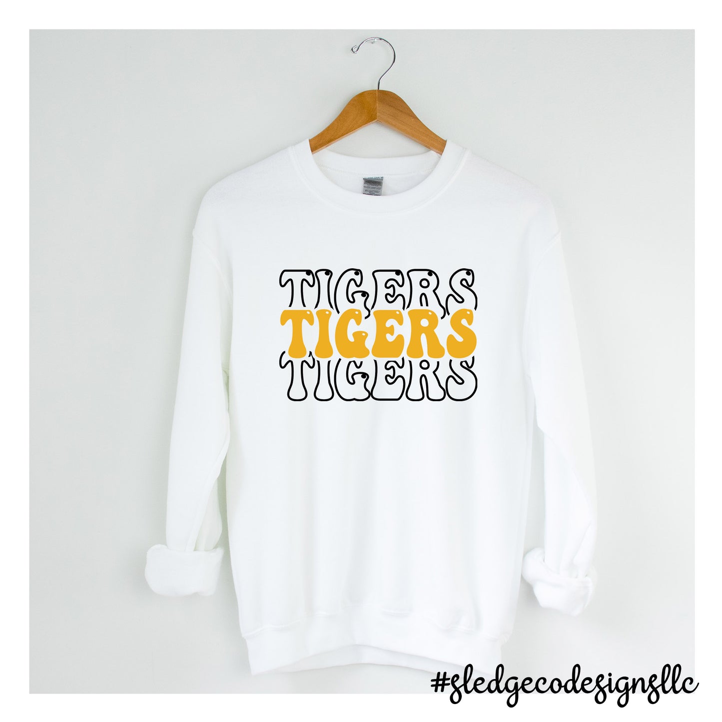 TIGERS STACKED | CUSTOM UNISEX SWEATSHIRT