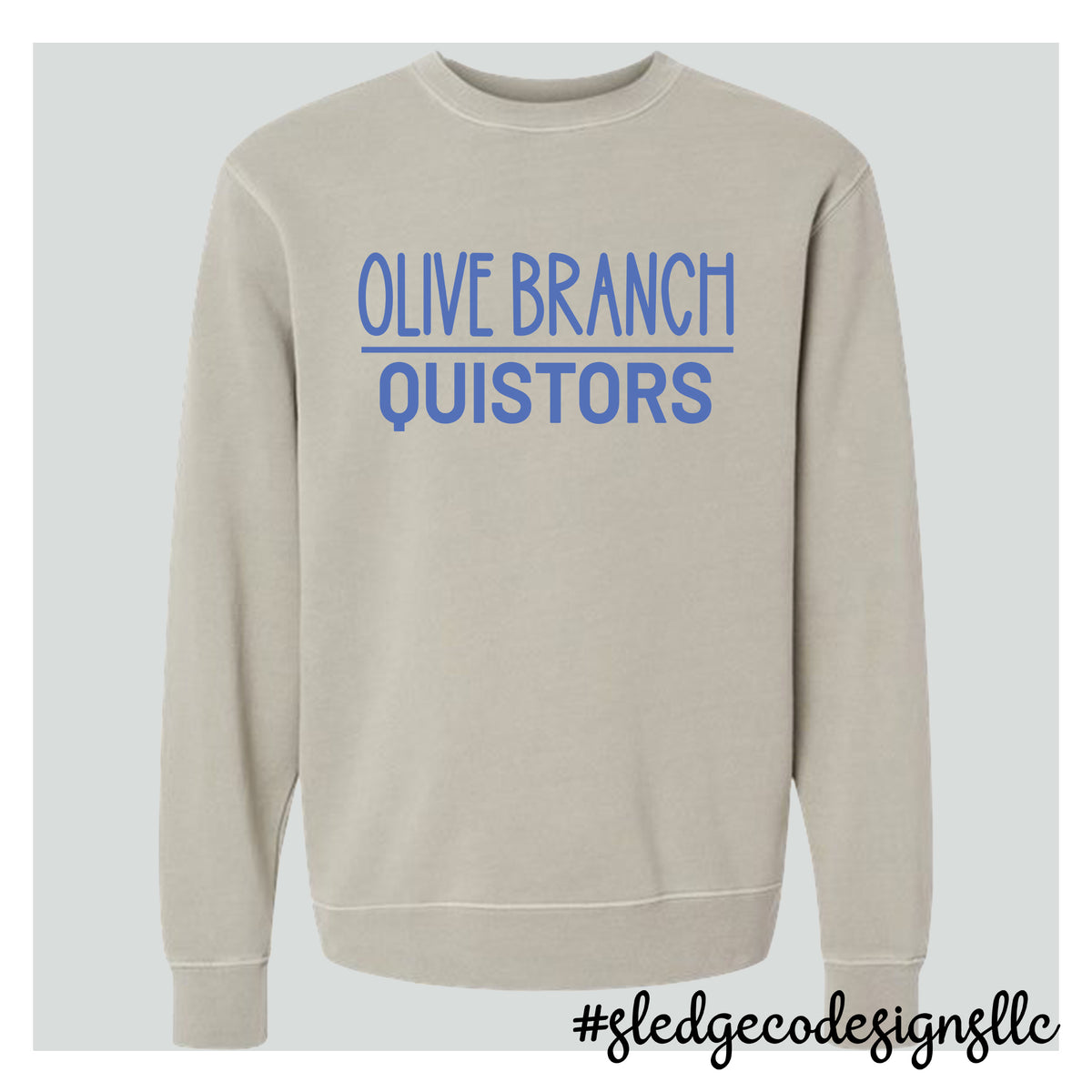 OLIVE BRANCH QUISTORS | ITC | Midweight Pigment-Dyed Crewneck Sweatshirt
