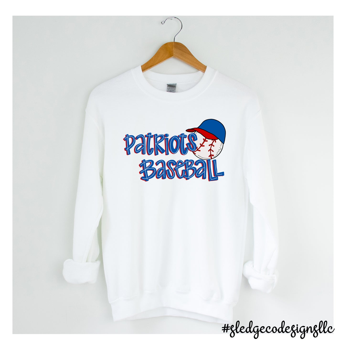 PATRIOTS BASEBALL HAND DRAWN | UNISEX SWEATSHIRT