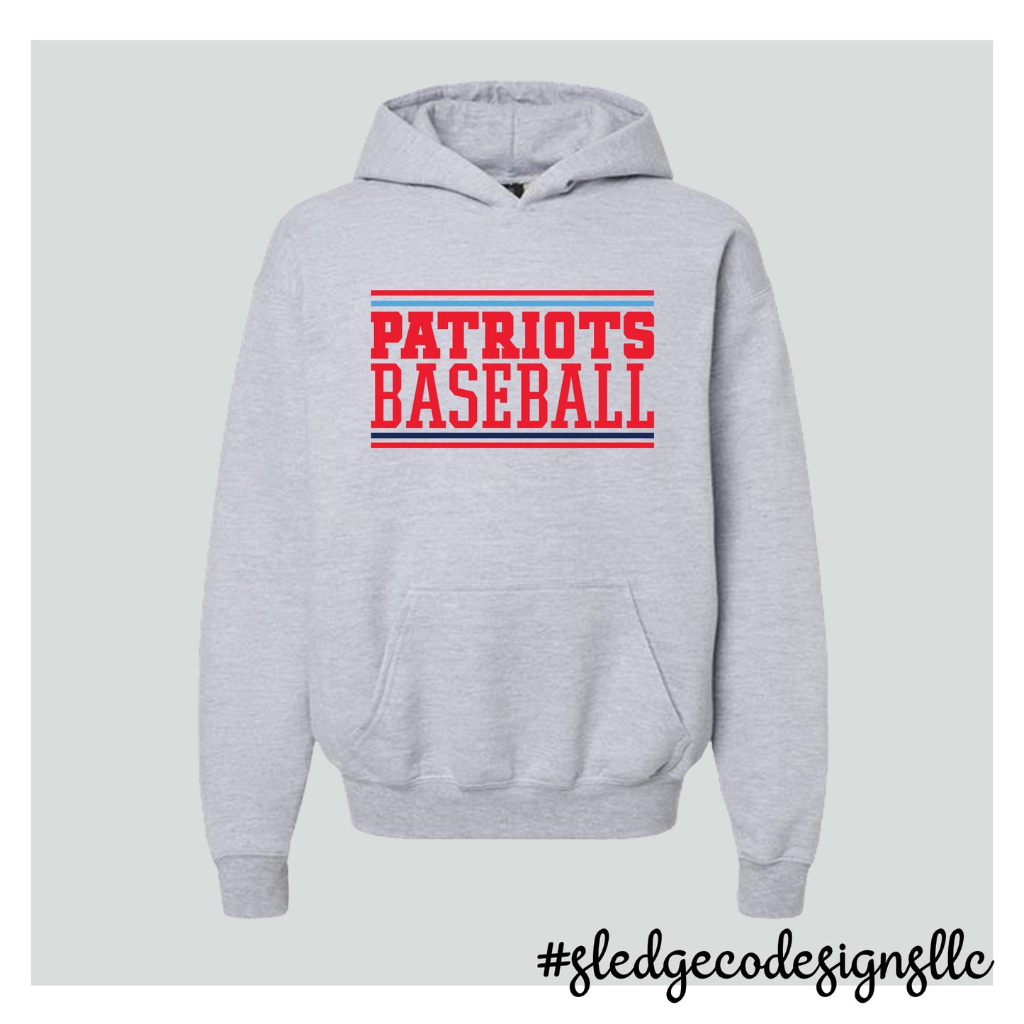 PATRIOTS BASEBALL | STACKED | CUSTOM HOODIE