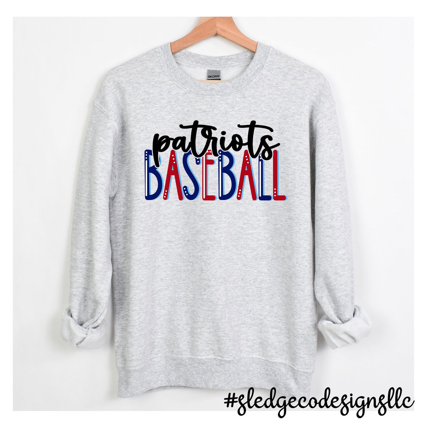 PATRIOTS BASEBALL | HANDDRAWN | UNISEX SWEATSHIRT