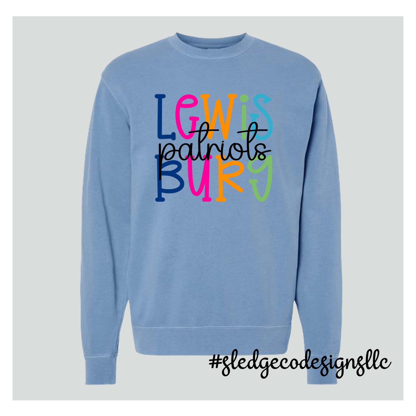 LEWISBURG PATRIOTS | COLORFUL | Midweight Pigment-Dyed Crewneck Sweatshirt