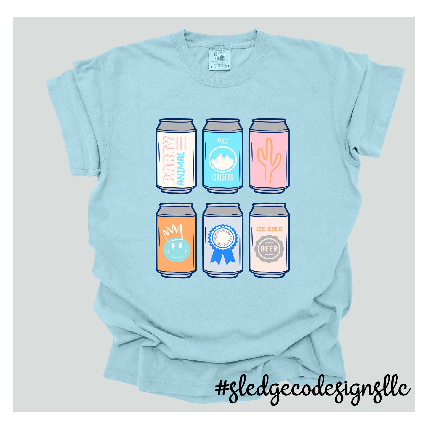 PREPPY BEER CANS | CUTE MATCHING COUPLES TEES | Custom Unisex TSHIRT