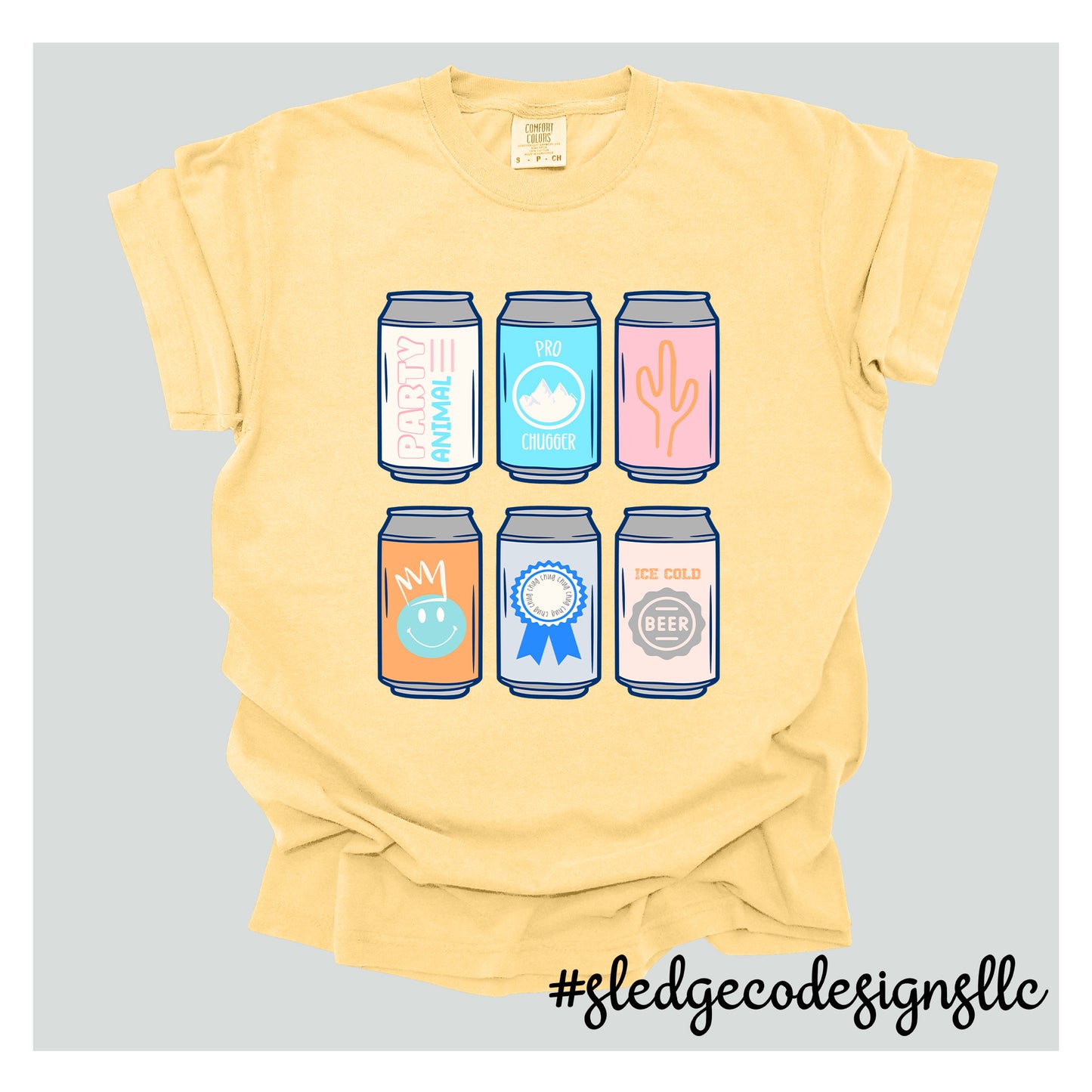 PREPPY BEER CANS | CUTE MATCHING COUPLES TEES | Custom Unisex TSHIRT