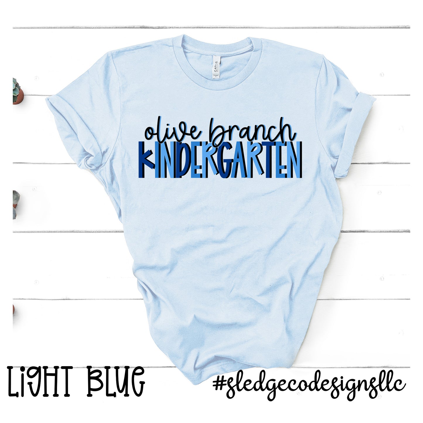 OLIVE BRANCH KINDERGARTEN | Hand Drawn | Custom Unisex Tshirt
