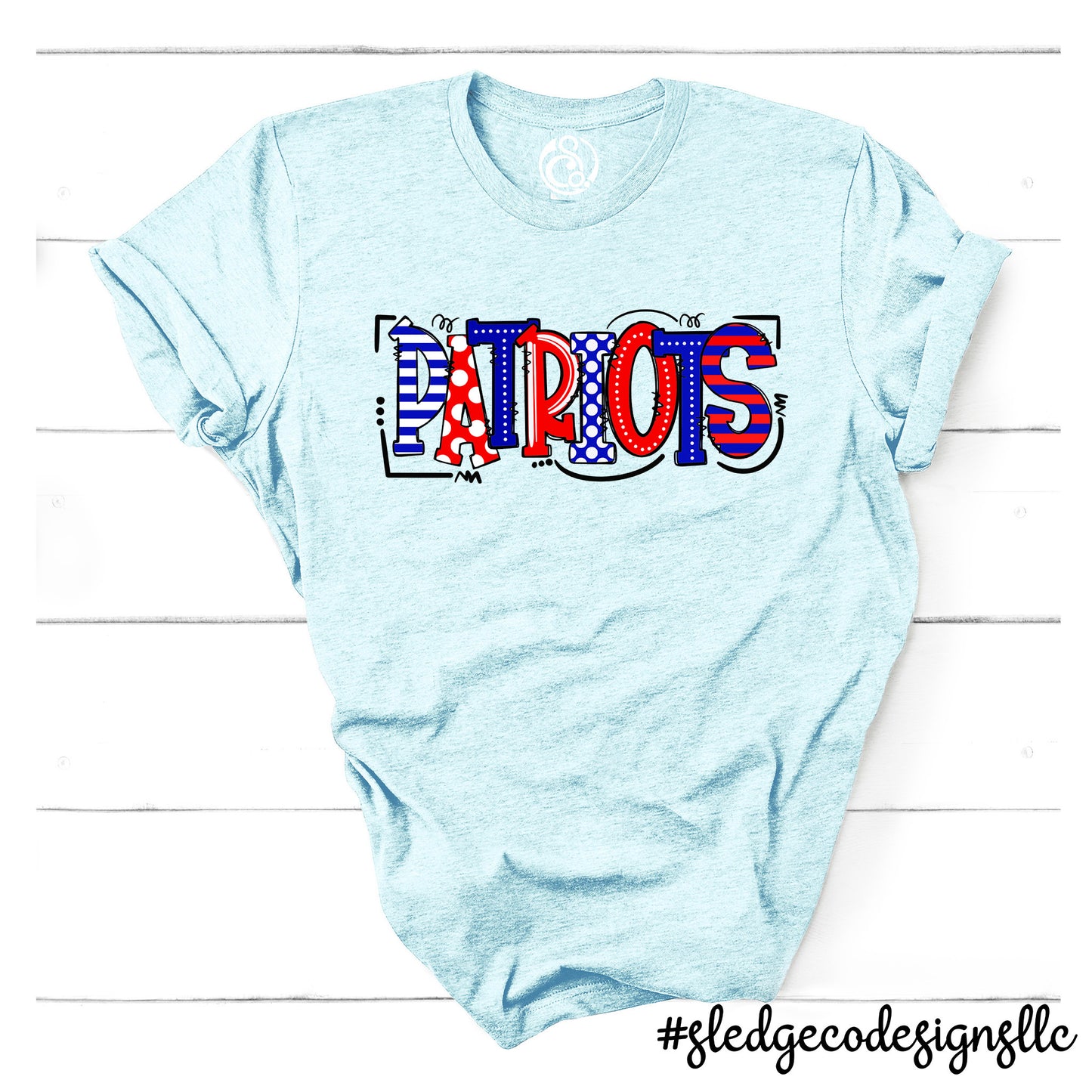 PATRIOTS DOODLE | CUSTOM Unisex Tshirt
