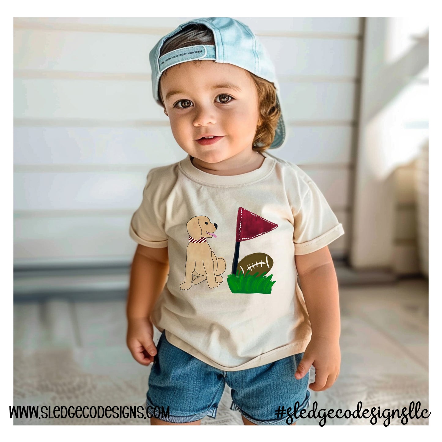 TAILGATING FOOTBALL DAWGS TEE | Southern Boy Tee  |  Boy CUSTOM YOUTH | TODDLER | TSHIRT