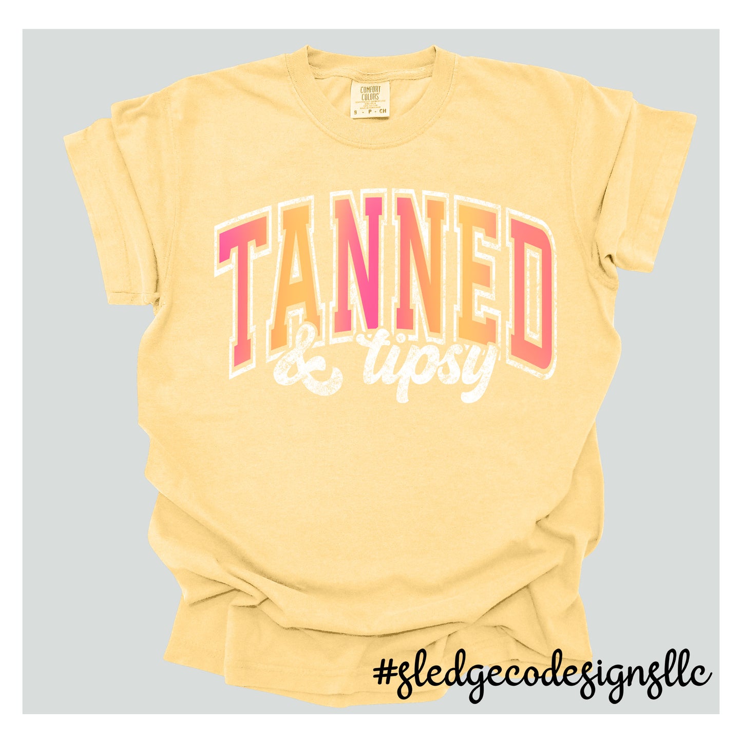 TANNED AND TIPSY | Custom Unisex TSHIRT