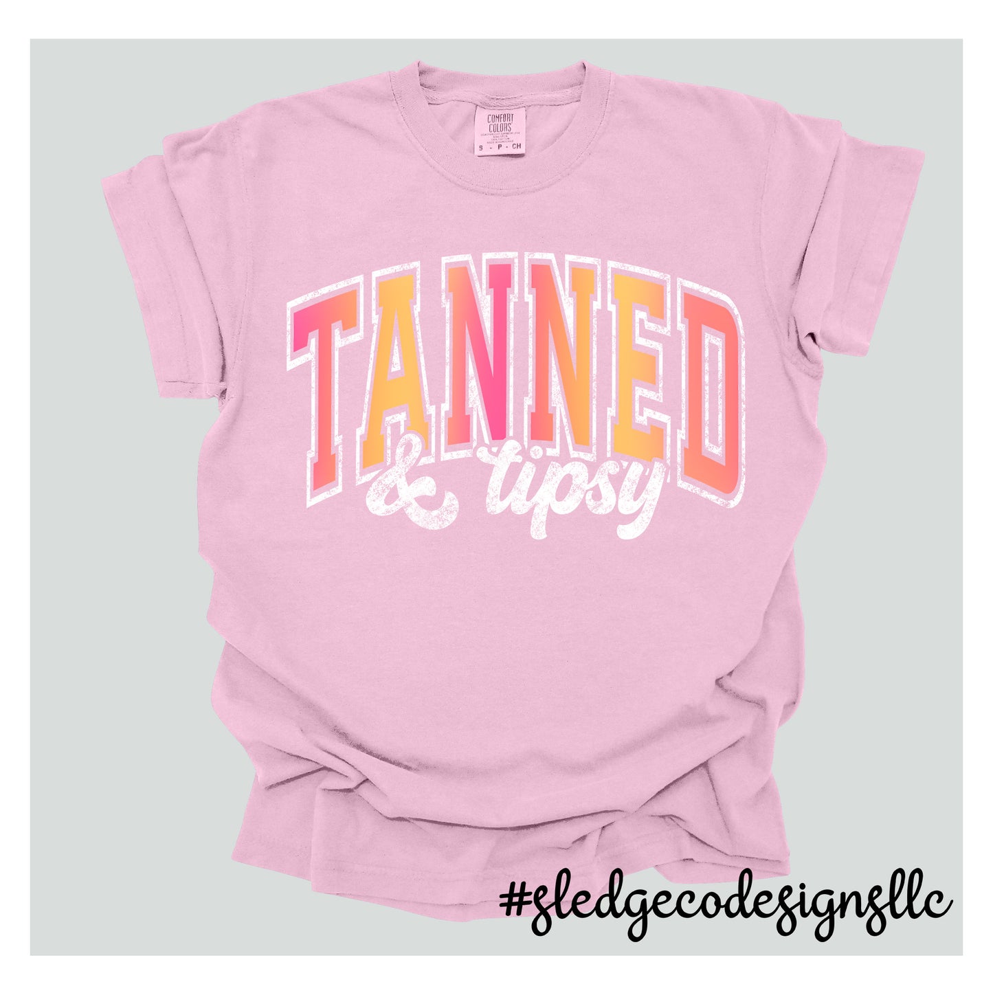 TANNED AND TIPSY | Custom Unisex TSHIRT