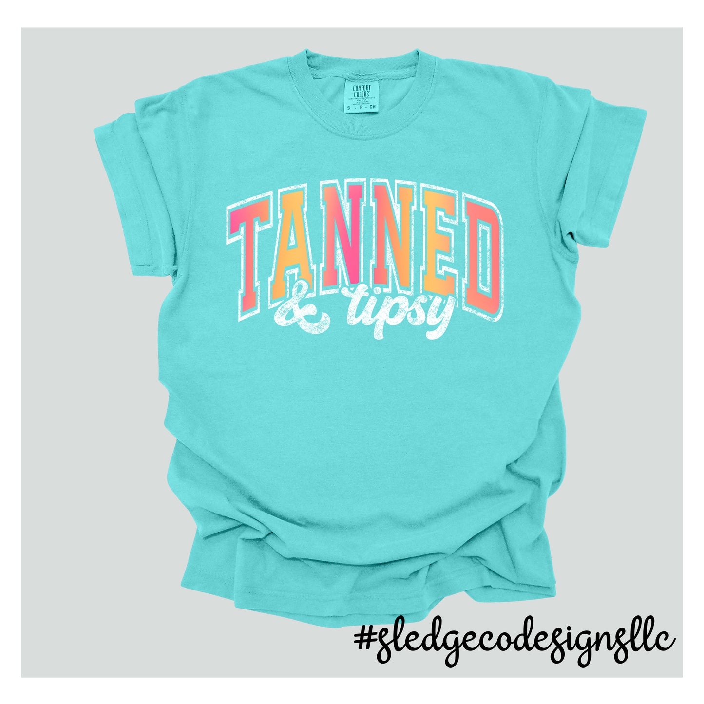 TANNED AND TIPSY | Custom Unisex TSHIRT
