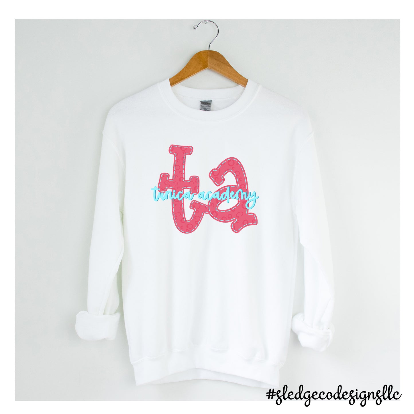 TUNICA Academy | PINK STITCHED | CUSTOM UNISEX SWEATSHIRT
