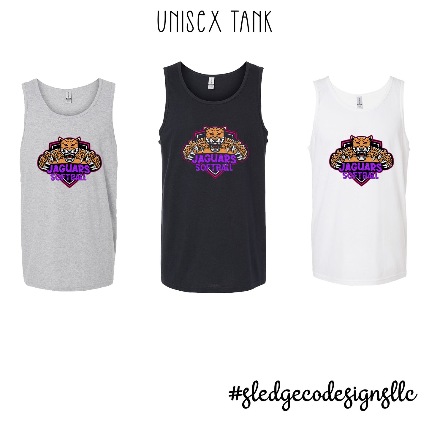 Jaguars Competitive Softball TRADITIONAL LOGO TANK | Custom UNISEX TANK
