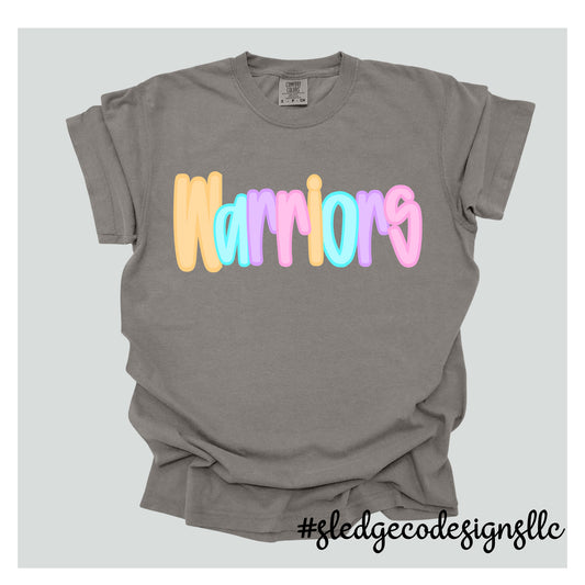 WARRIORS | BUBBLE | CUSTOM UNISEX TSHIRT