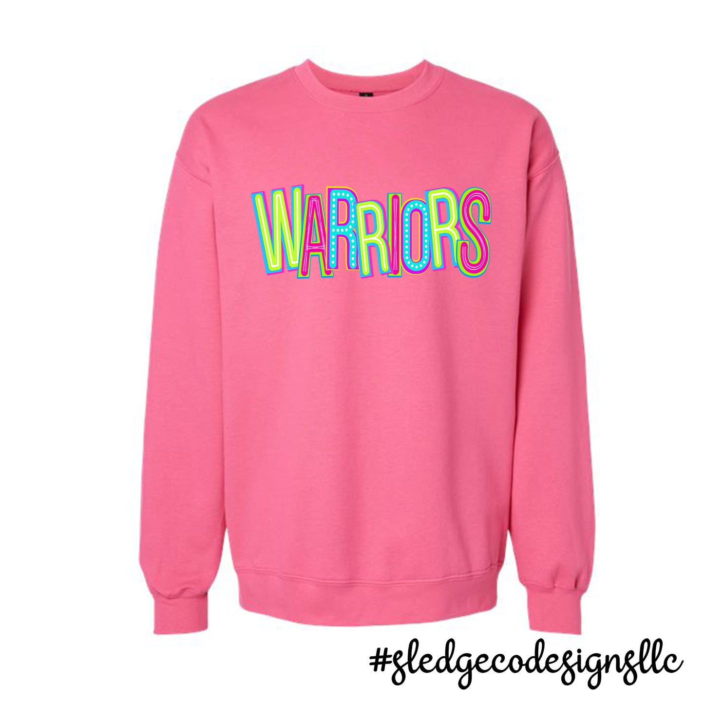 SENATOBIA MS | WARRIORS NEON | CUSTOM UNISEX SWEATSHIRT