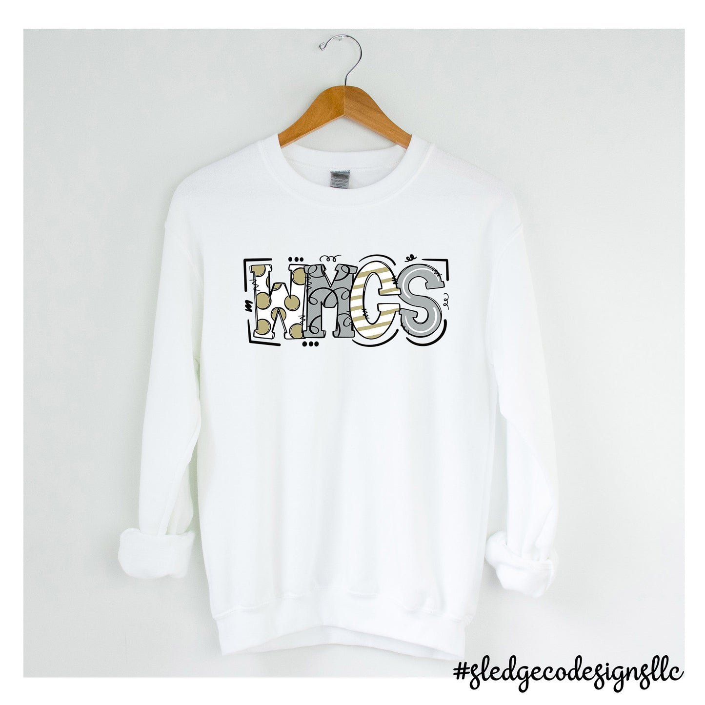 WEST MEMPHIS CHRISTIAN SCHOOL | WMCS DOODLE  | CUSTOM UNISEX SWEATSHIRT