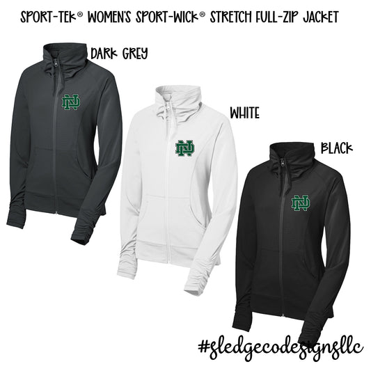 NORTH DELTA | ND LOGO | Women's Sport-Wick® Stretch Full-Zip Jacket