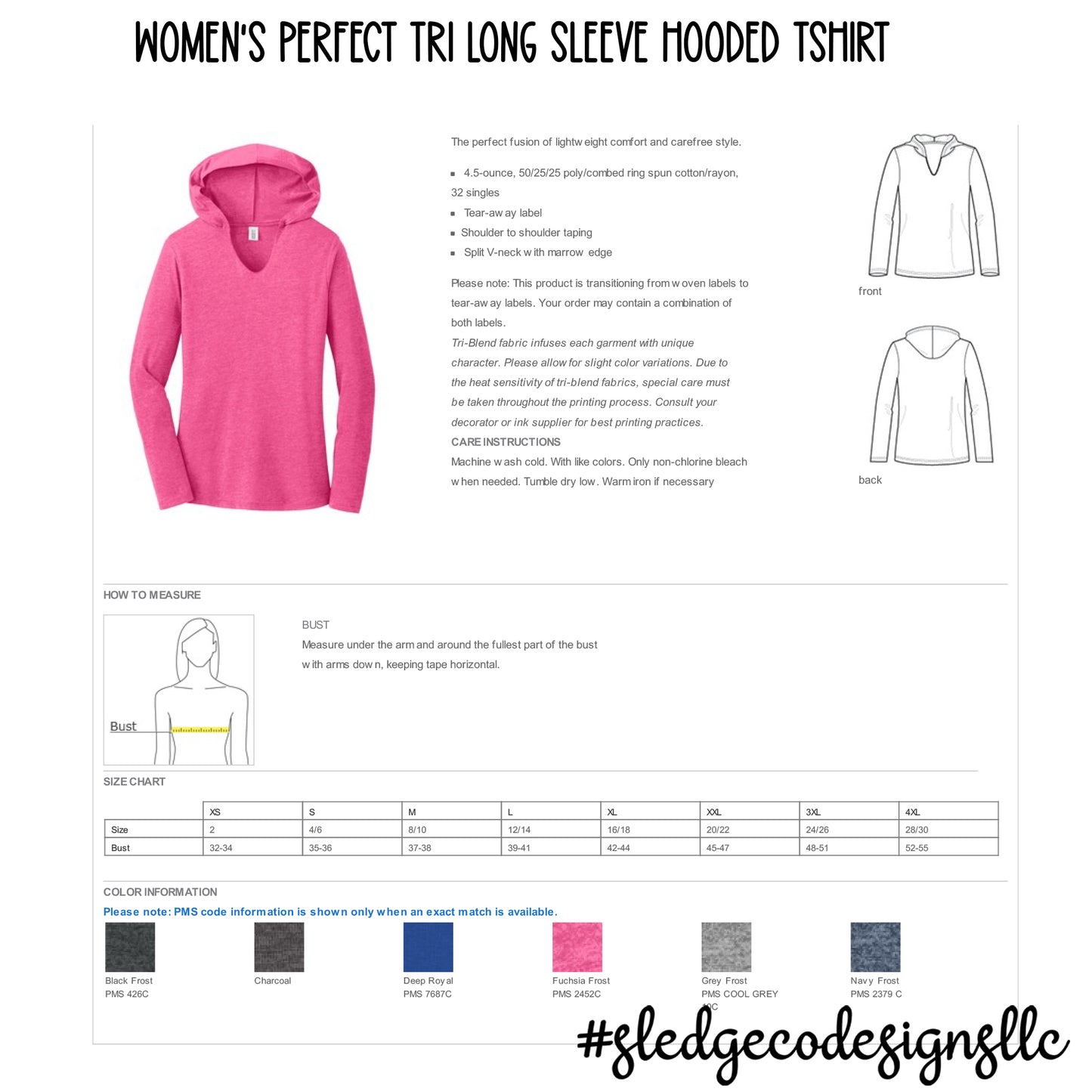 NORTH DELTA GREEN WAVES | Women’s Perfect Tri Long Sleeve Tee