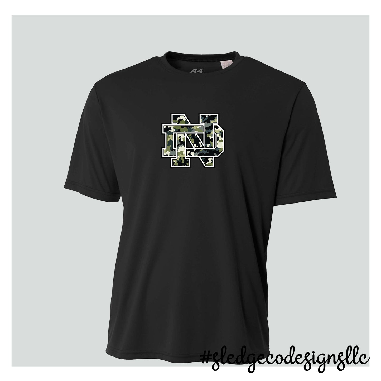 NORTH DELTA | BLACK CAMO | A4 DRI-FIT CUSTOM Unisex Tshirt