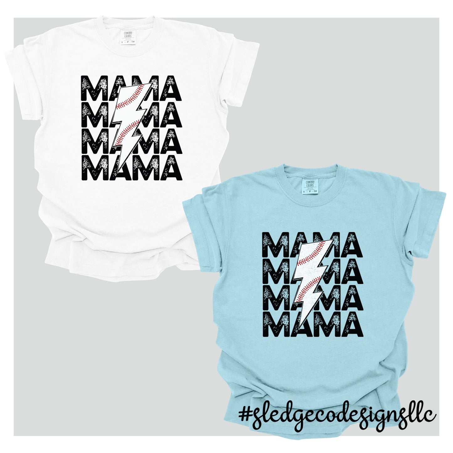 BASEBALL MAMA LIGHTNING BOLT | CUSTOM UNISEX TSHIRT