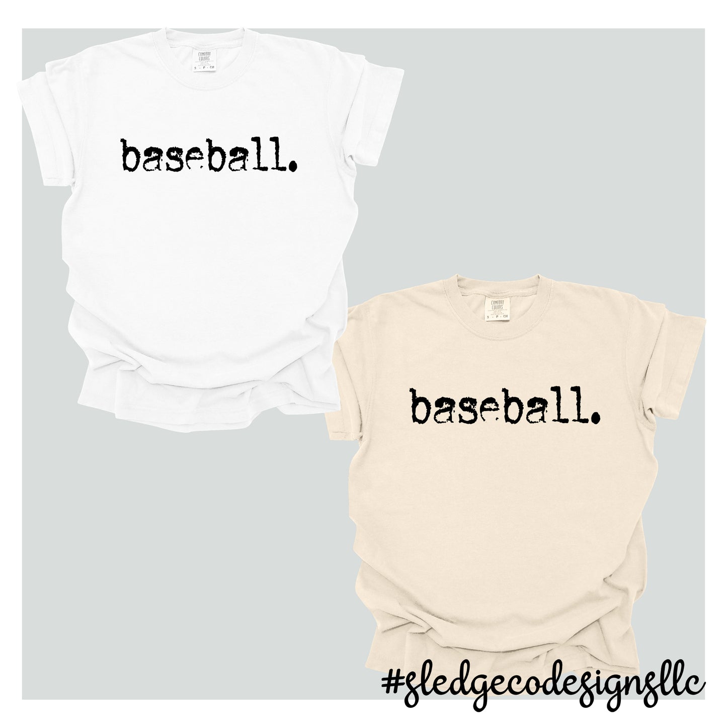 BASEBALL | TYPEWRITER | CUSTOM UNISEX TSHIRT