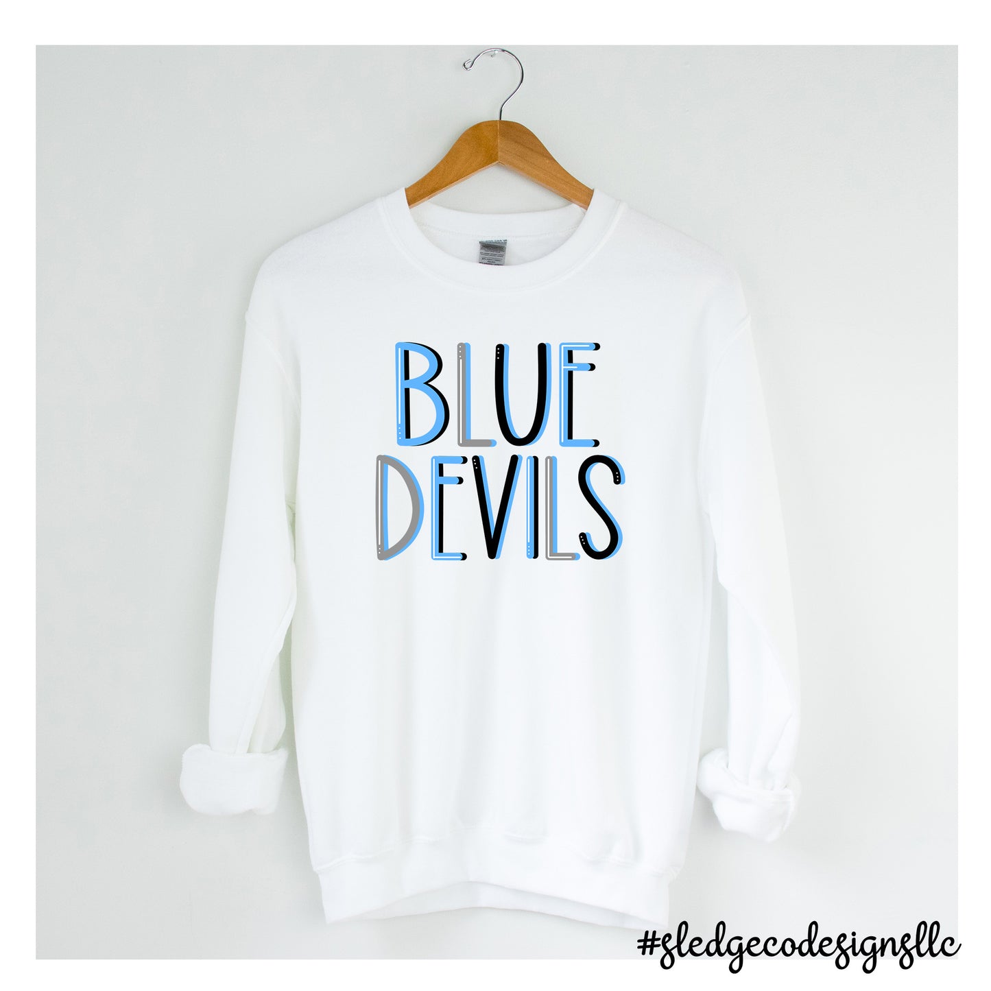 BLUE DEVILS | LETTERED | CUSTOM UNISEX SWEATSHIRT