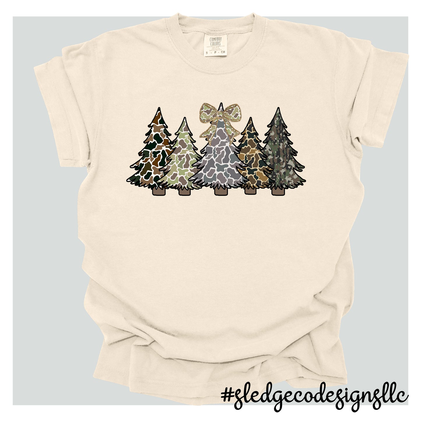 5 CAMO Christmas trees | Custom Unisex TSHIRT