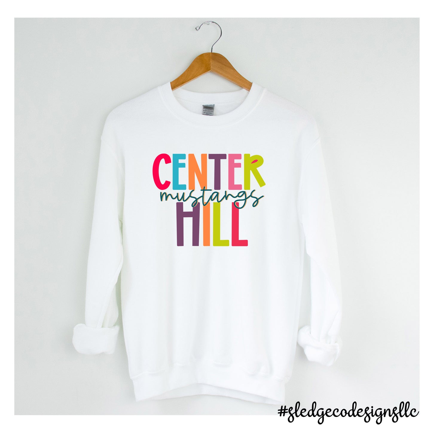 CENTER HILL MUSTANGS | STACKED | UNISEX SWEATSHIRT