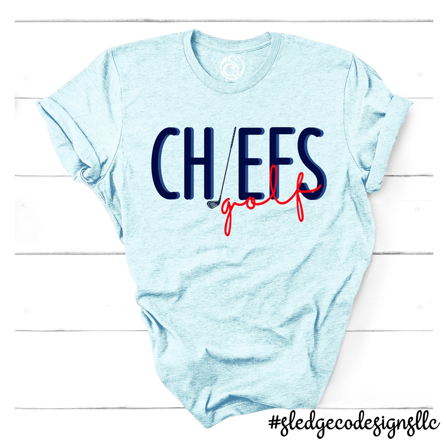 CHIEFS GOLF | MAGNOLIA HEIGHTS | CUSTOM DRAWN UNISEX TSHIRT