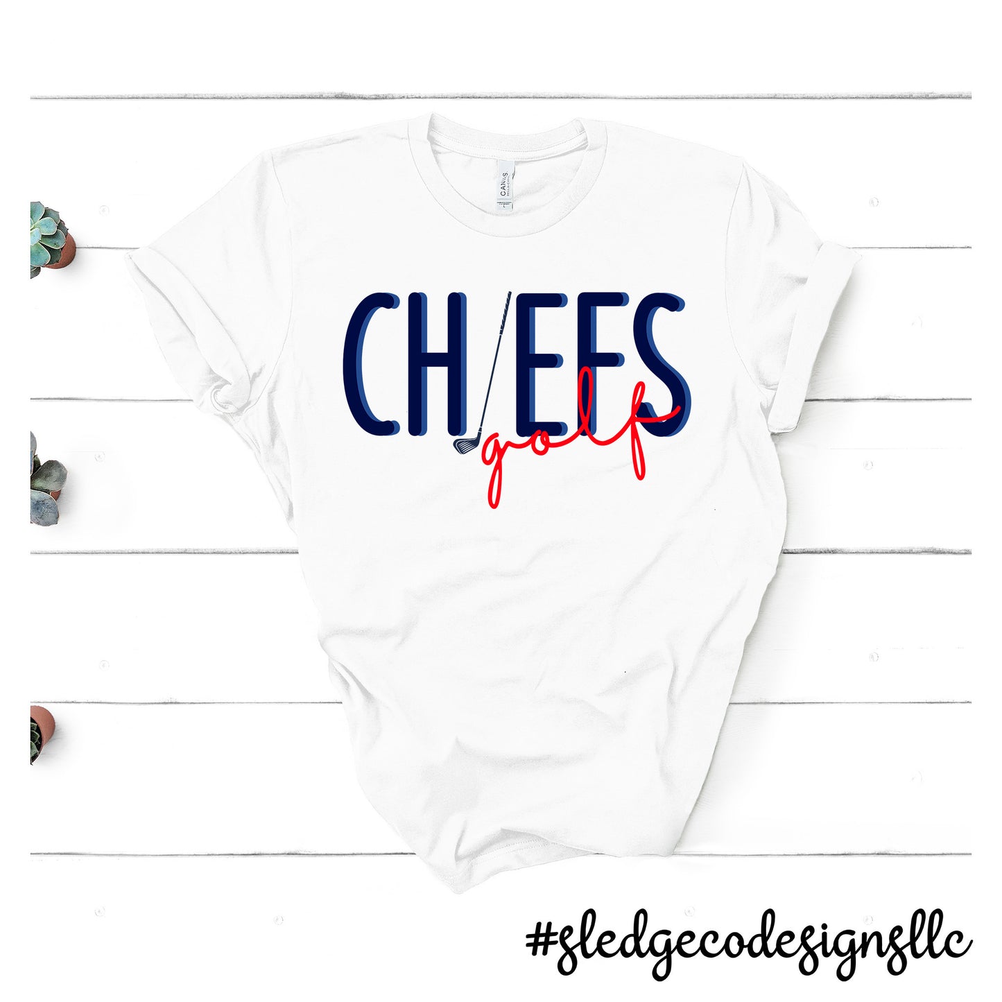 CHIEFS GOLF | MAGNOLIA HEIGHTS | CUSTOM DRAWN UNISEX TSHIRT