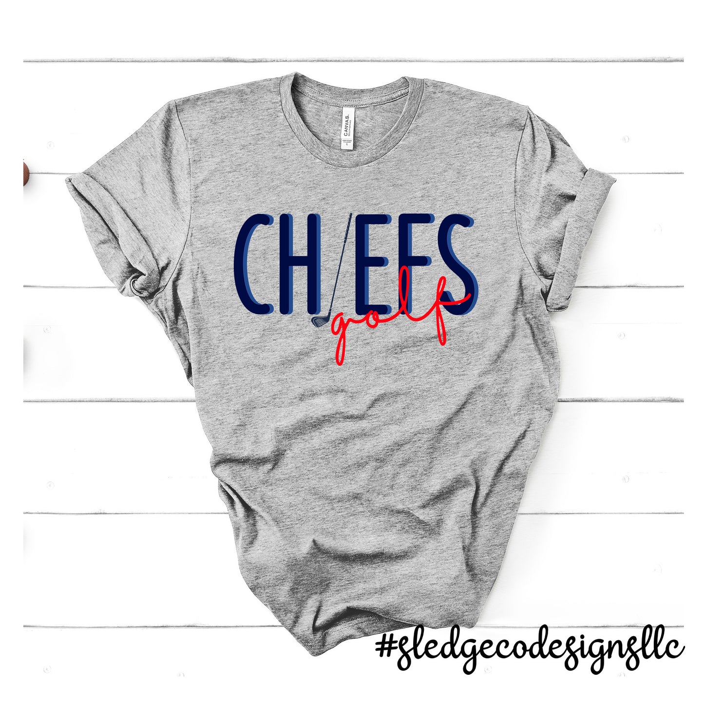 CHIEFS GOLF | MAGNOLIA HEIGHTS | CUSTOM DRAWN UNISEX TSHIRT