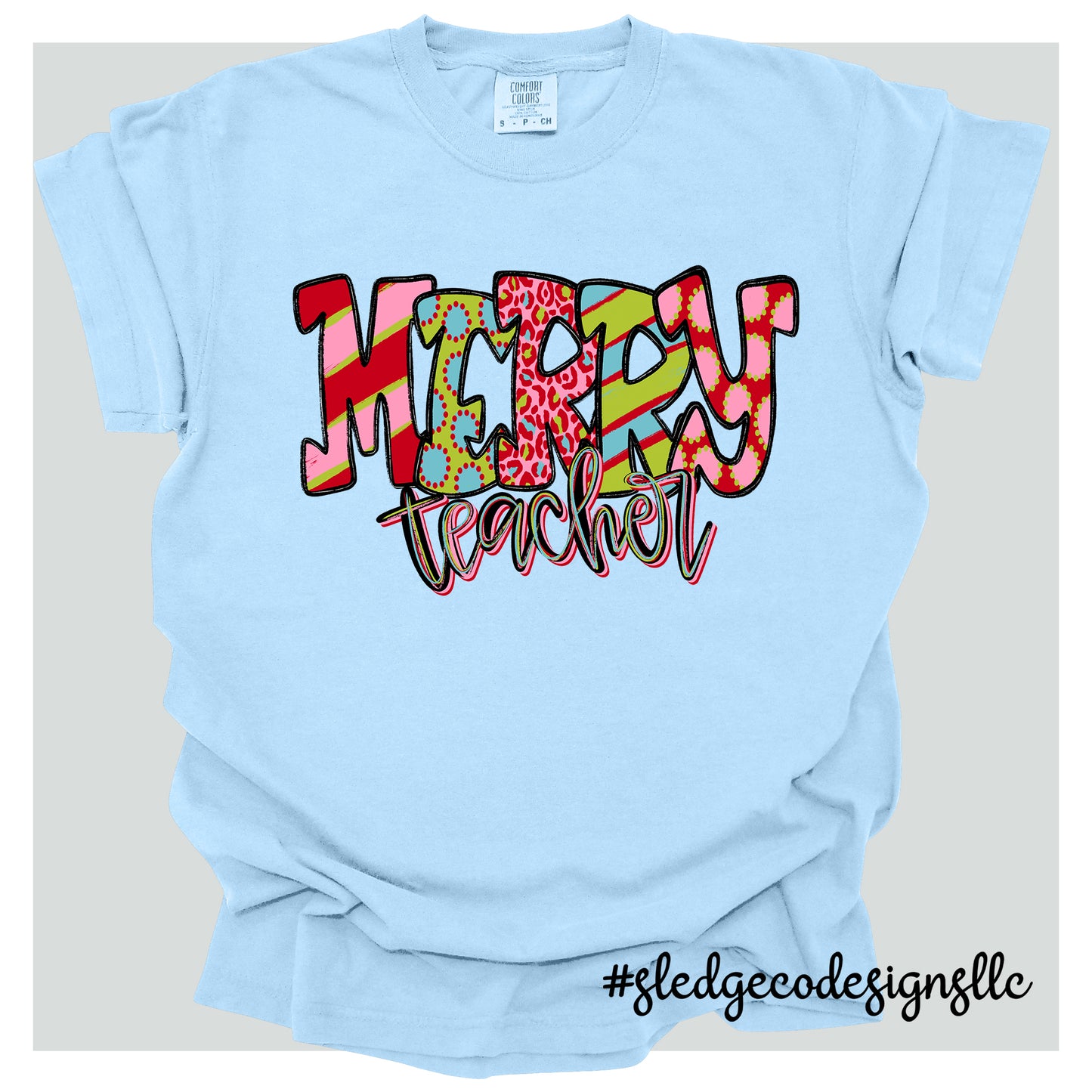 MERRY TEACHER | CHRISTMAS TEE | Custom Unisex TSHIRT