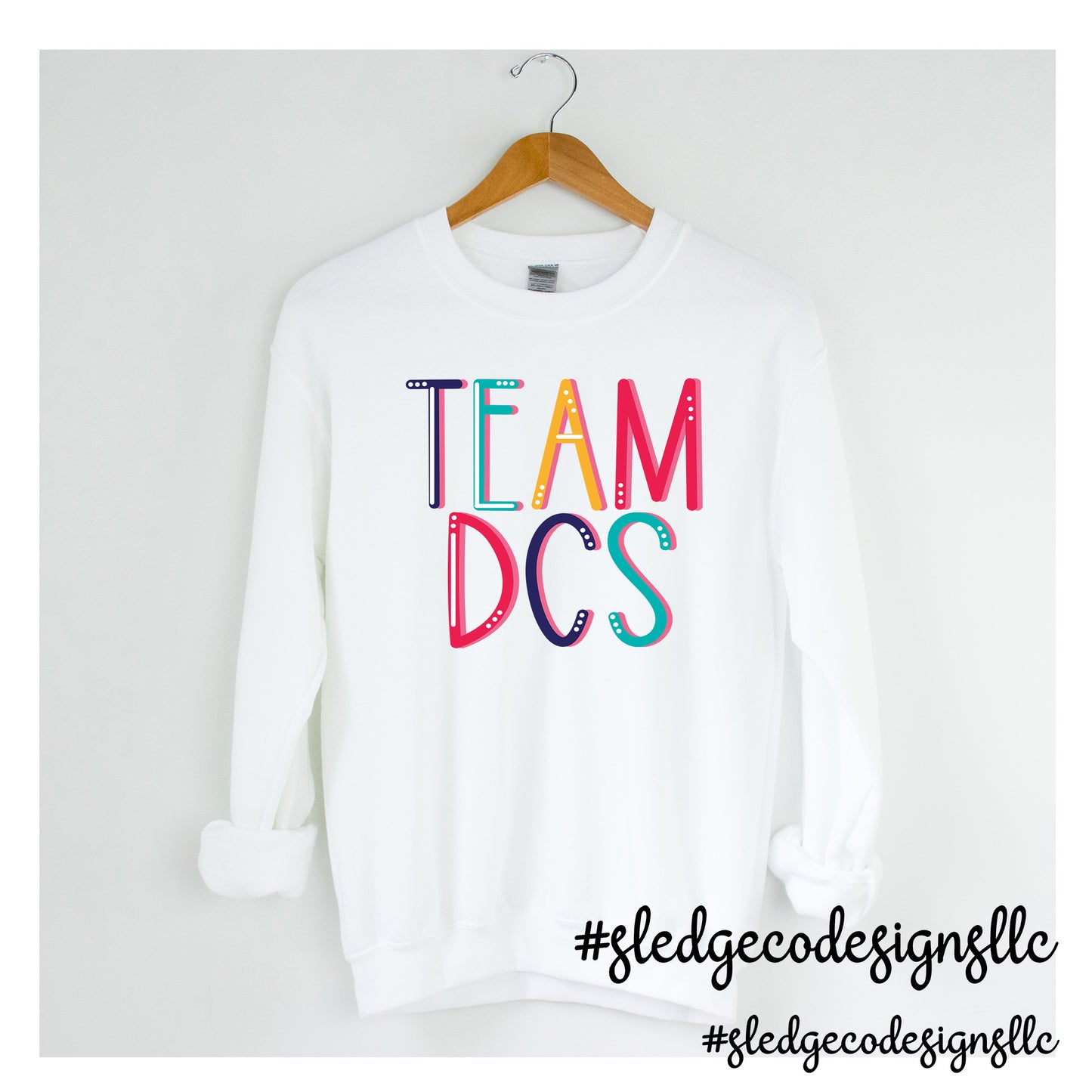 TEAM DCS LETTERED | DESOTO COUNTY SCHOOLS | CUSTOM UNISEX SWEATSHIRT