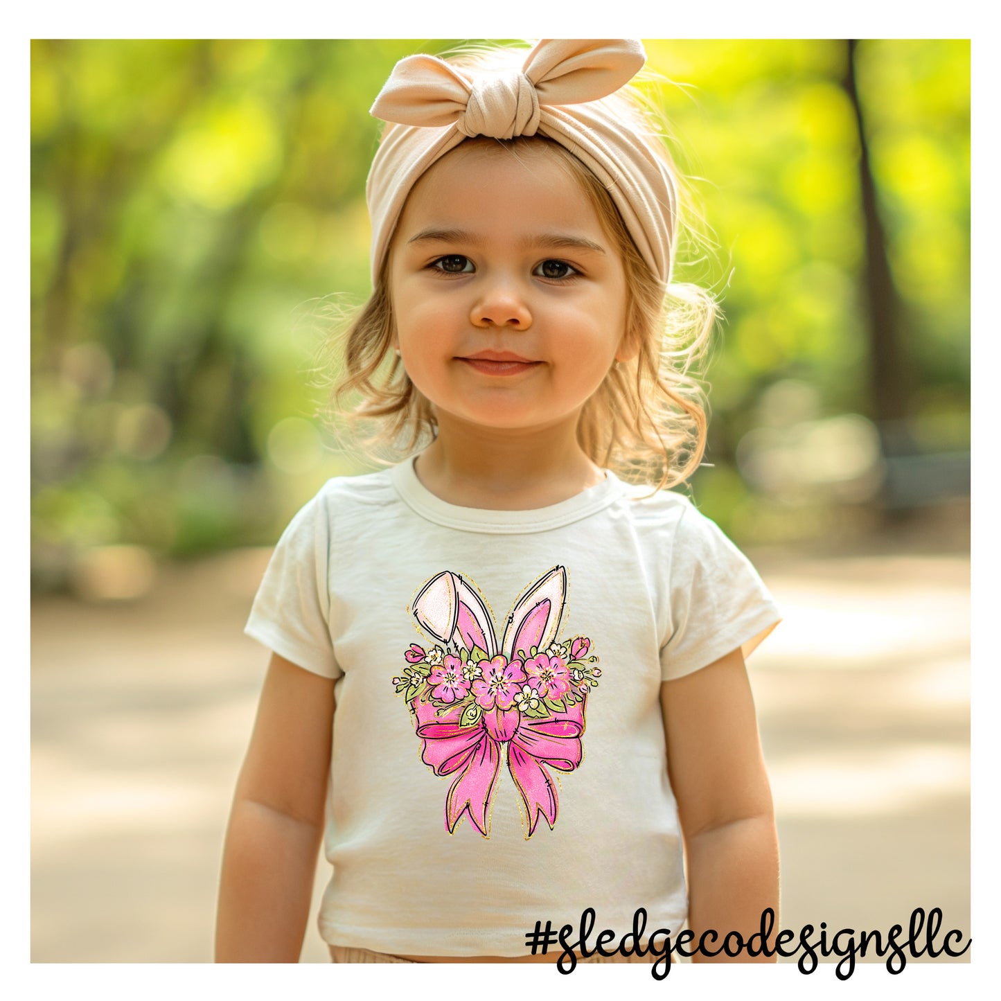 FLORAL BUNNY EARS | GIRL | YOUTH - TODDLER - INFANT Custom TSHIRT