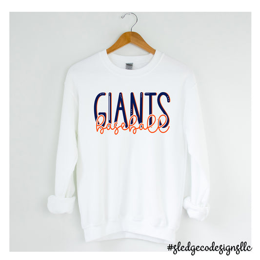 GIANTS BASEBALL DUO | Custom Unisex SWEATSHIRT
