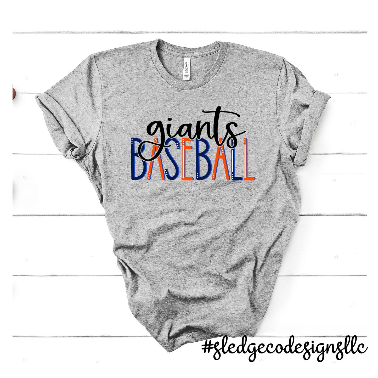 GIANTS BASEBALL SCRIPTED | Custom Unisex Tshirt