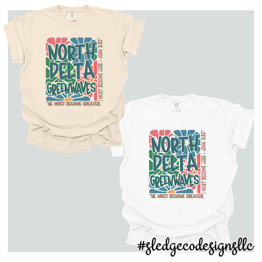 North Delta Greenwaves BOHO | Custom Unisex TSHIRT