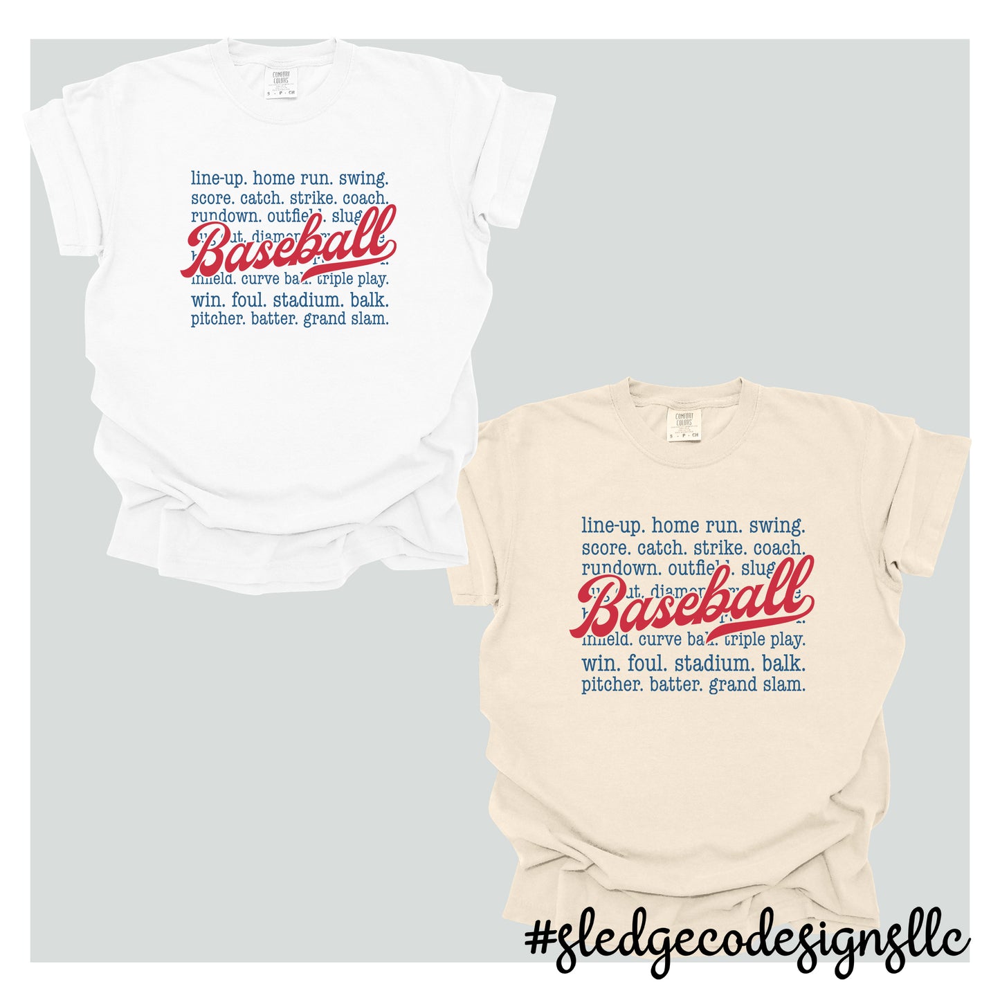 BASEBALL | TYPOGRAPHY | CUSTOM UNISEX TSHIRT