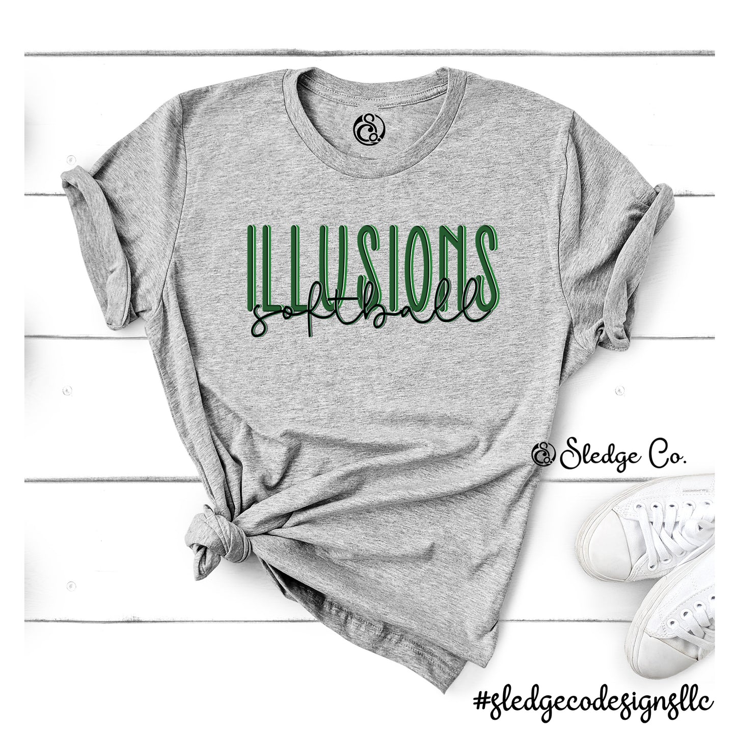 ILLUSIONS SOFTBALL | DUO | CUSTOM UNISEX TSHIRT