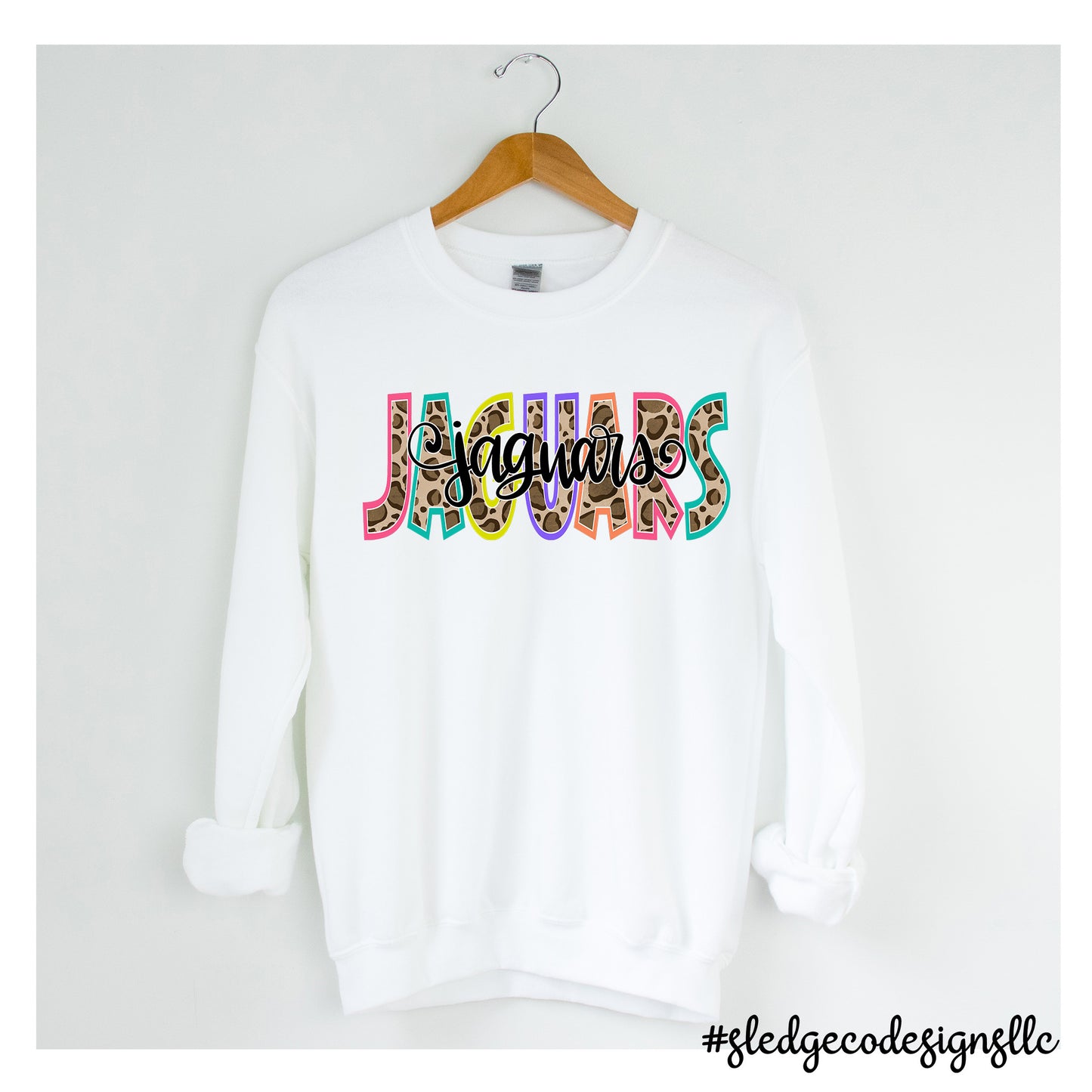 DESOTO CENTRAL JAGUARS COLOR LEOPARD | Custom Unisex SWEATSHIRT