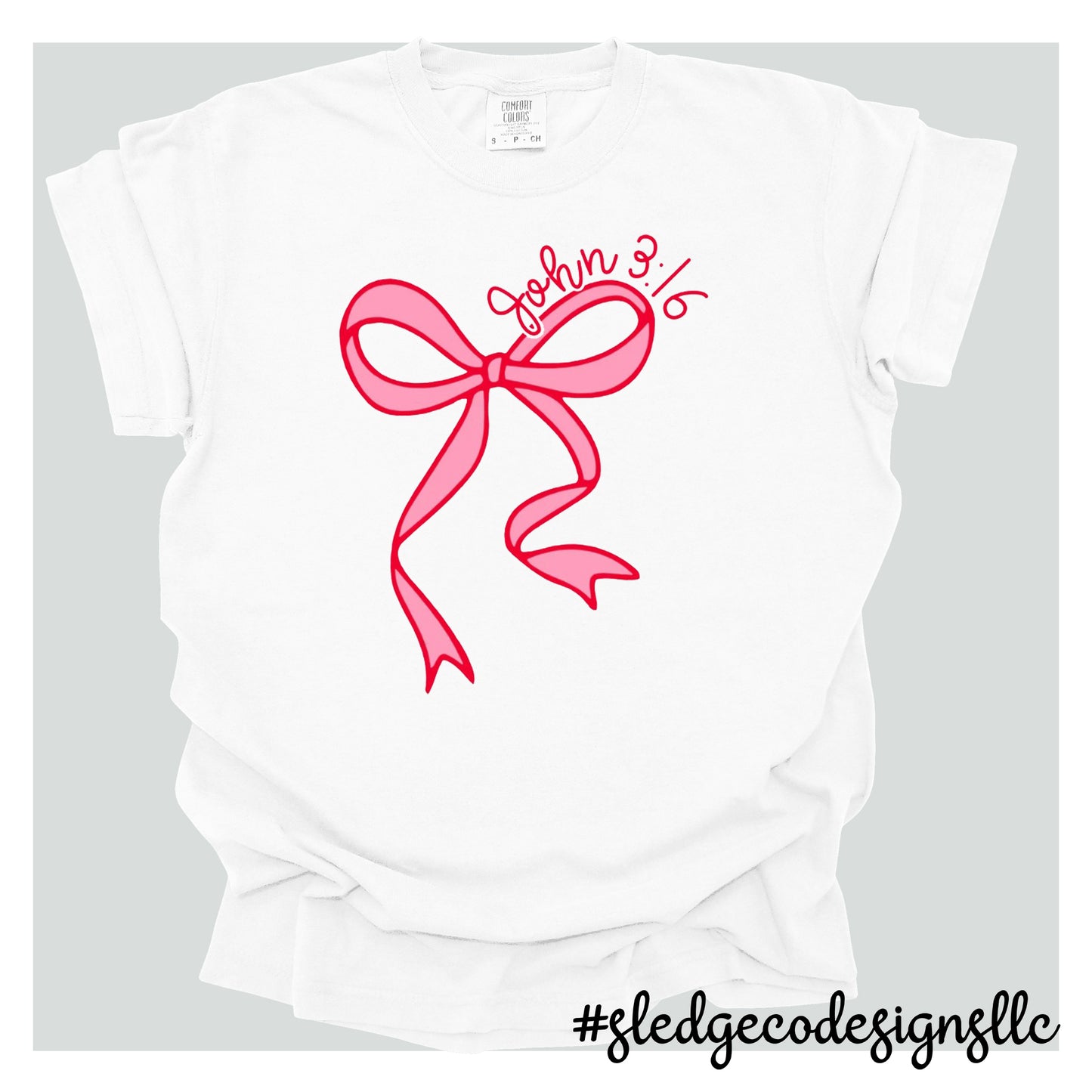 JOHN 3:16 PINK RIBBON | CUSTOM UNISEX TSHIRT