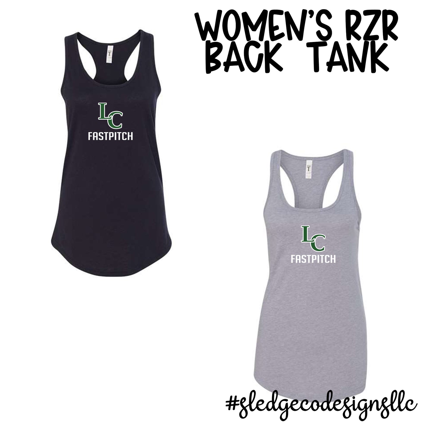 LC FAST PITCH GIRL SOFTBALL | WOMENS IDEAL RAZORBACK TANK