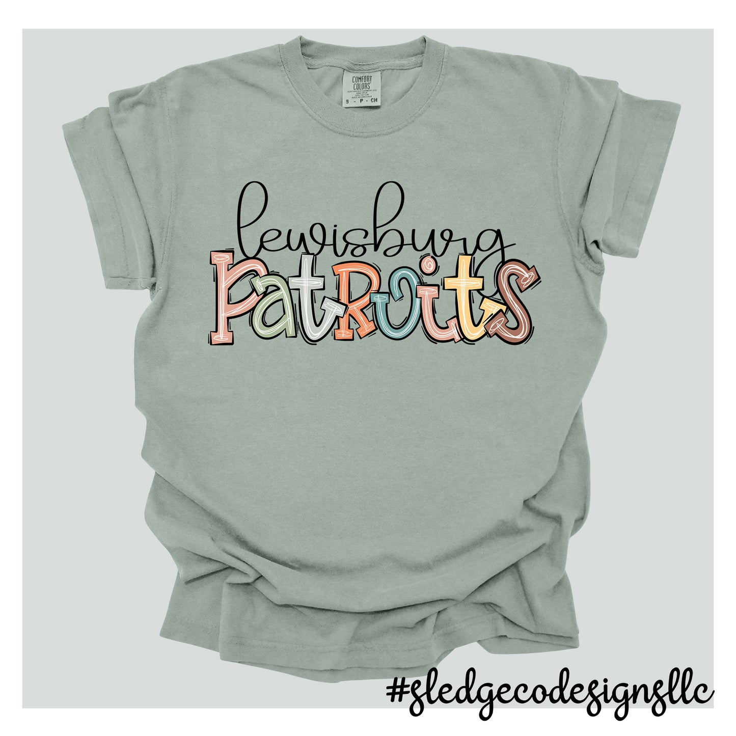 LEWISBURG PATRIOTS | FALL DOODLE | Custom Unisex TSHIRT