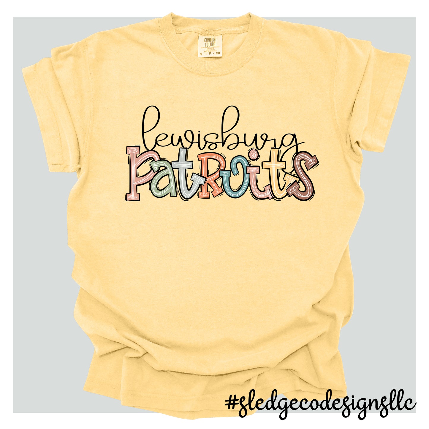 LEWISBURG PATRIOTS | FALL DOODLE | Custom Unisex TSHIRT