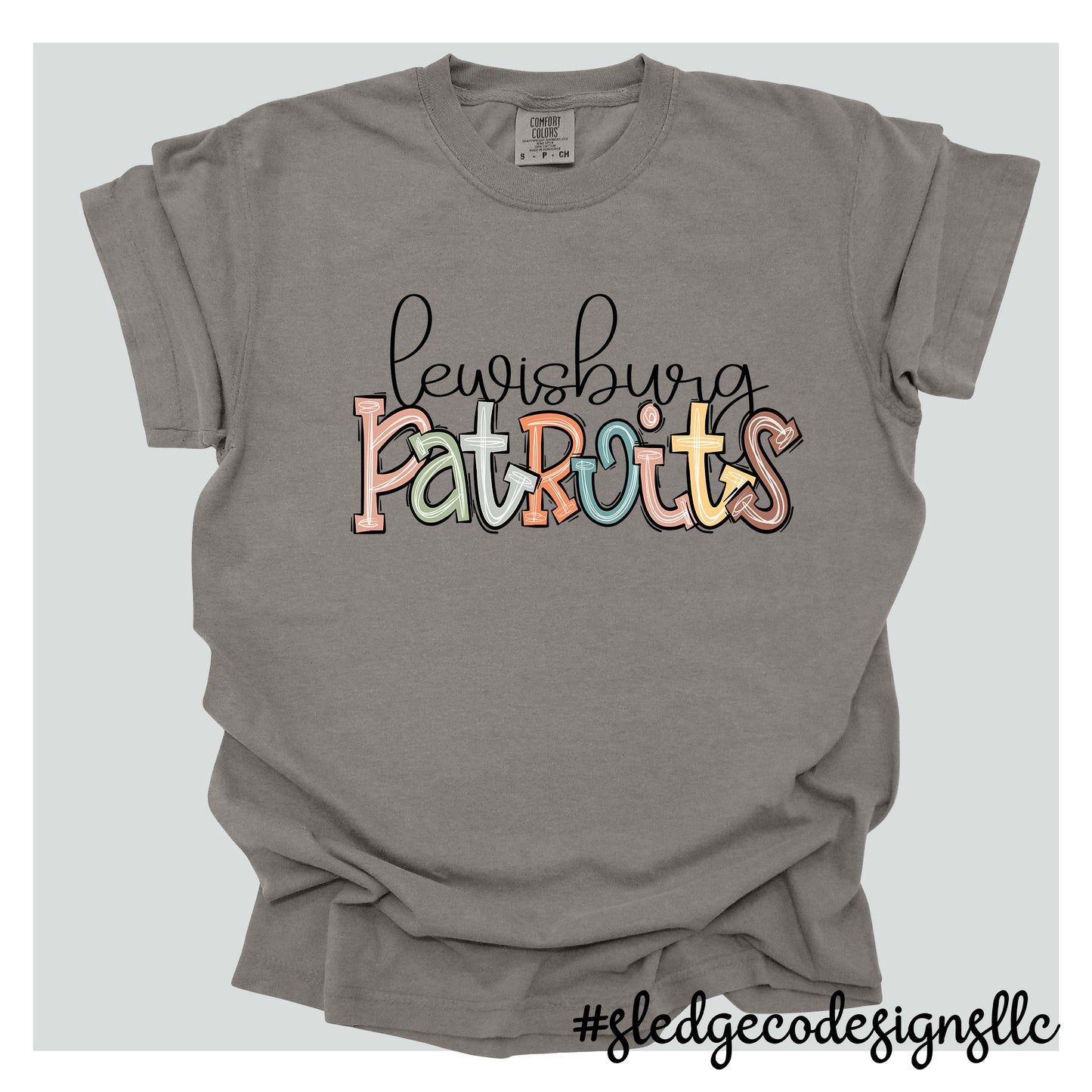 LEWISBURG PATRIOTS | FALL DOODLE | Custom Unisex TSHIRT