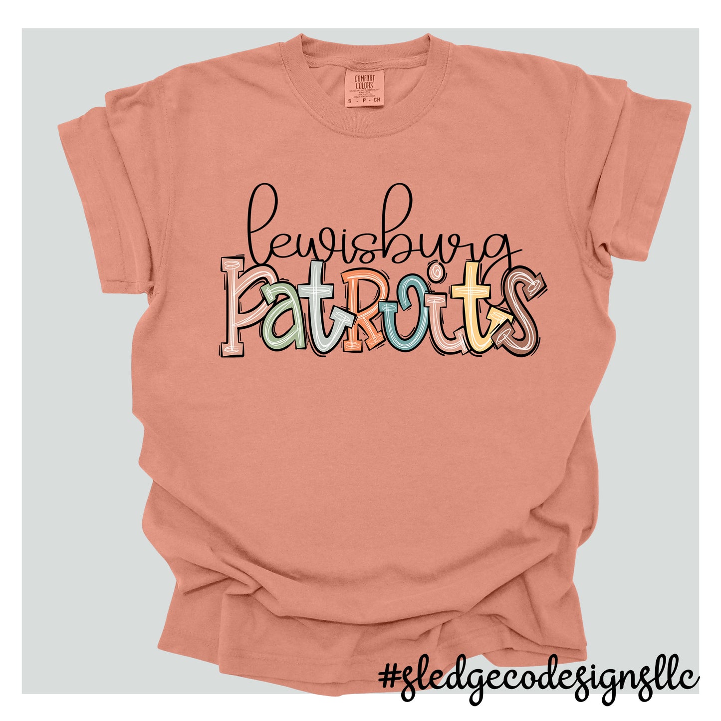 LEWISBURG PATRIOTS | FALL DOODLE | Custom Unisex TSHIRT
