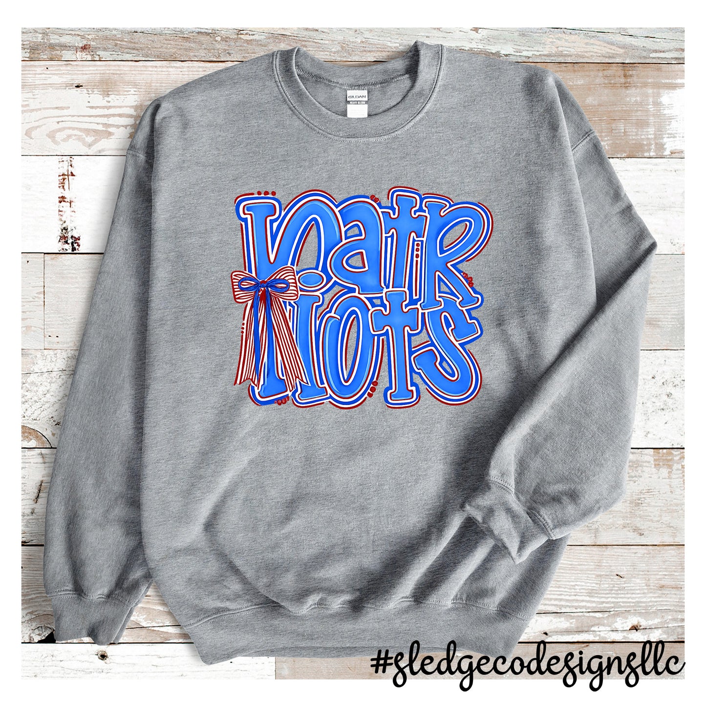 PATRIOTS | STACKED DOODLE | Custom Unisex SWEATSHIRT